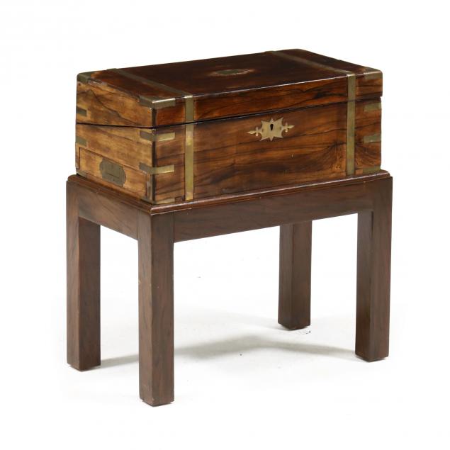 ANTIQUE ENGLISH ROSEWOOD AND