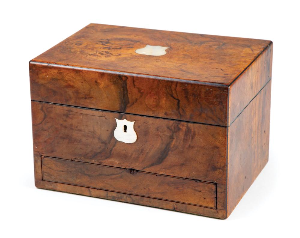 ANTIQUE ENGLISH ROSEWOOD JEWELRY