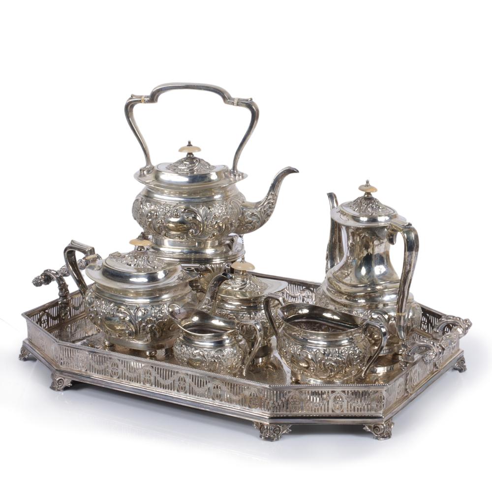 ANTIQUE ENGLISH SILVER PLATED TEA