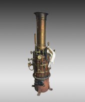 ANTIQUE ENGLISH STEAM ENGINE: