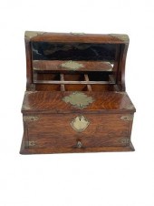 ANTIQUE ENGLISH TIGER OAK TANT