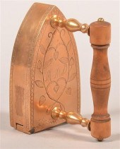 ANTIQUE ENGRAVED BRASS SLUG IR
