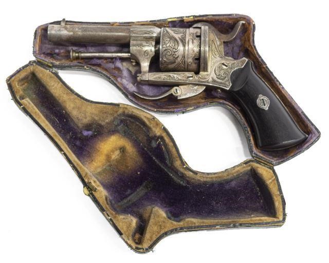 ANTIQUE ENGRAVED PINFIRE