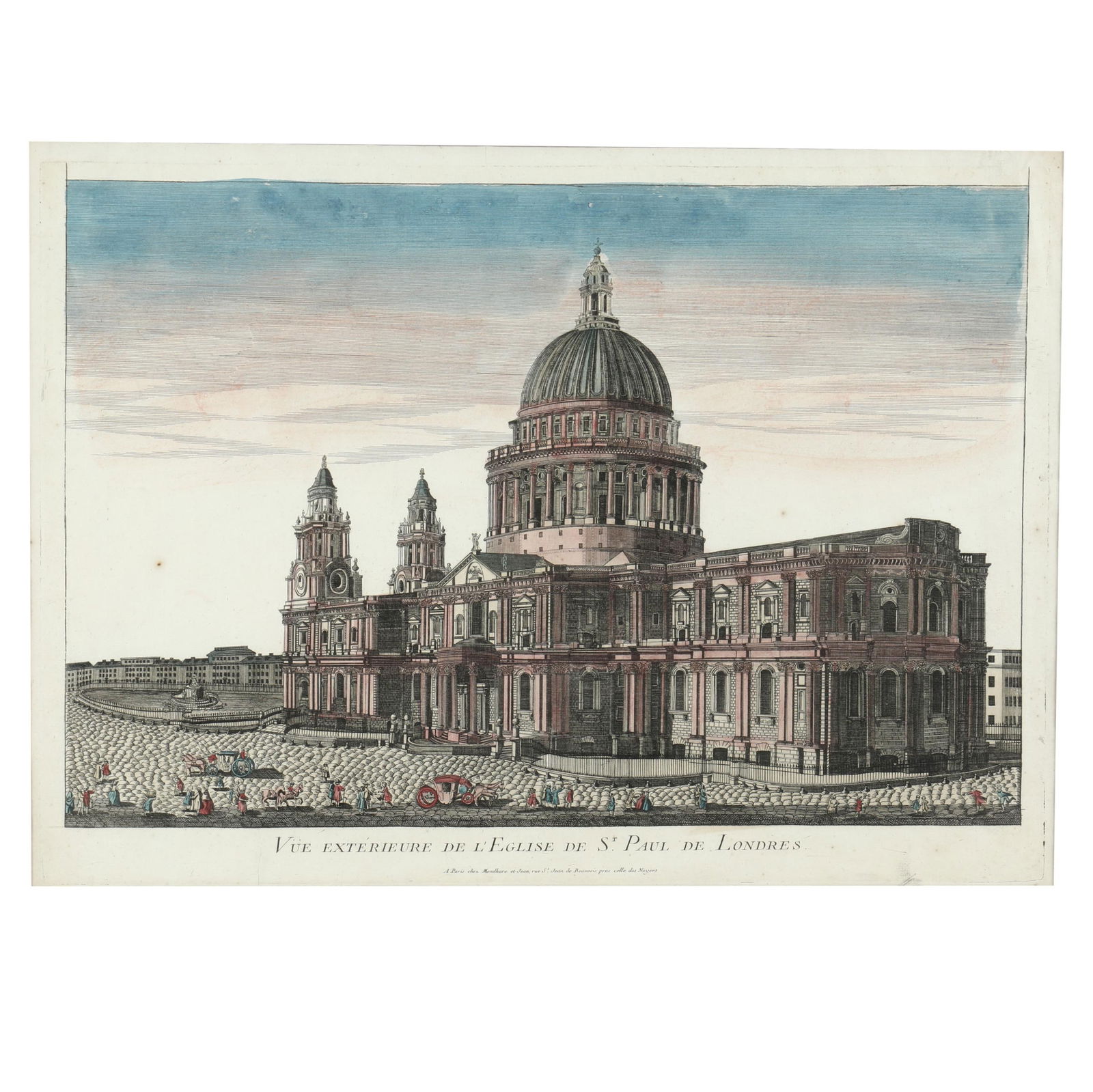 ANTIQUE ENGRAVING OF ST. PAUL'S