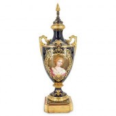 ANTIQUE EUROPEAN COBALT BLUE P