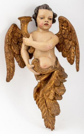 ANTIQUE EUROPEAN GILT WOOD CHE