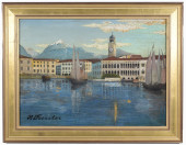 ANTIQUE EUROPEAN SCHOOL HARBOR