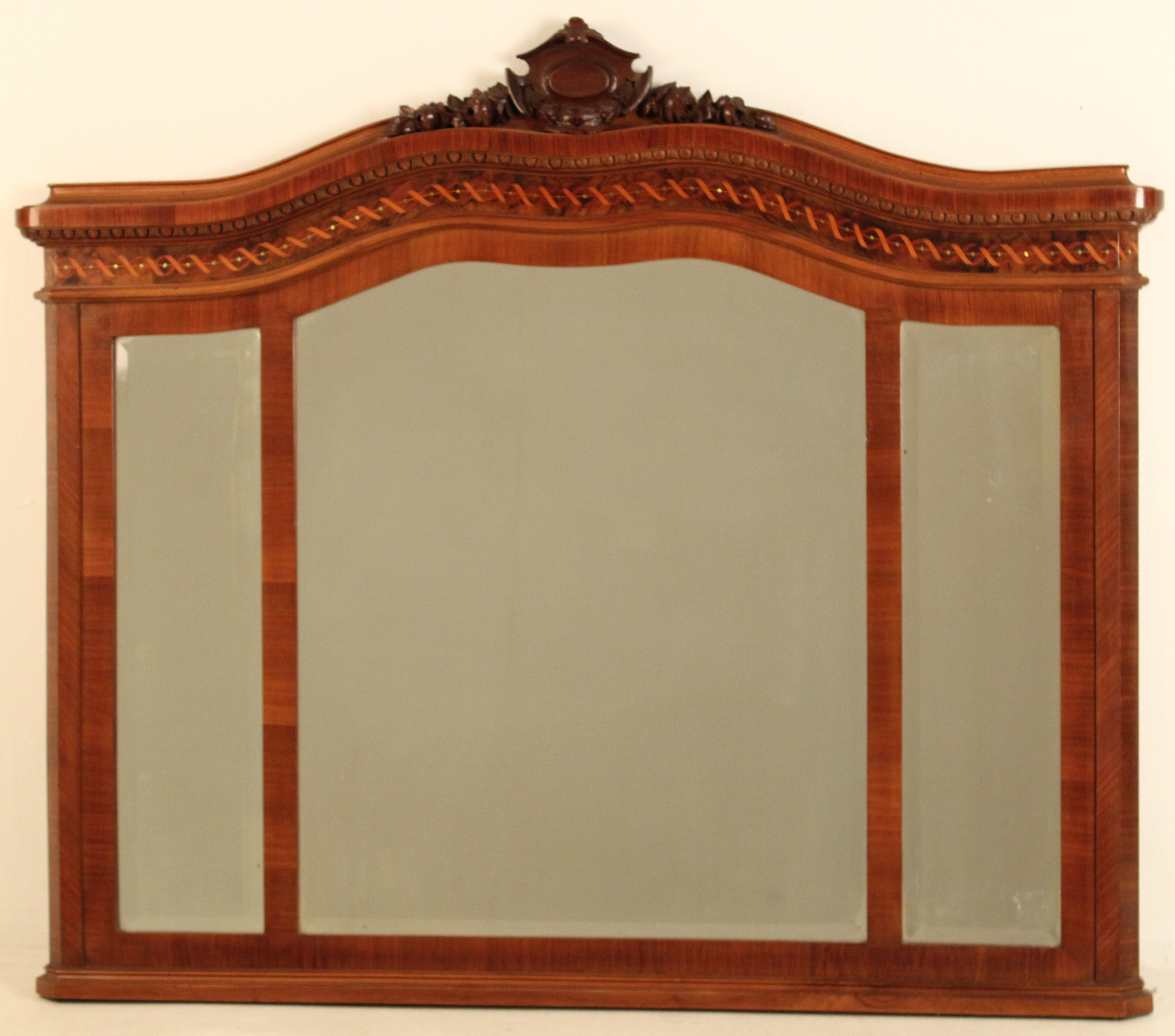 ANTIQUE EUROPEAN WALNUT TRIPTYCH