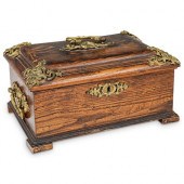 ANTIQUE EUROPEAN WOOD & BRONZE