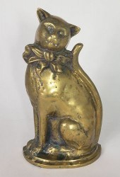 ANTIQUE FIGURAL CAST BRONZE FA
