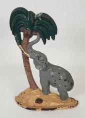 ANTIQUE FIGURAL CAST IRON ELEP