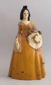 ANTIQUE FIGURAL SOUTHERN BELLE