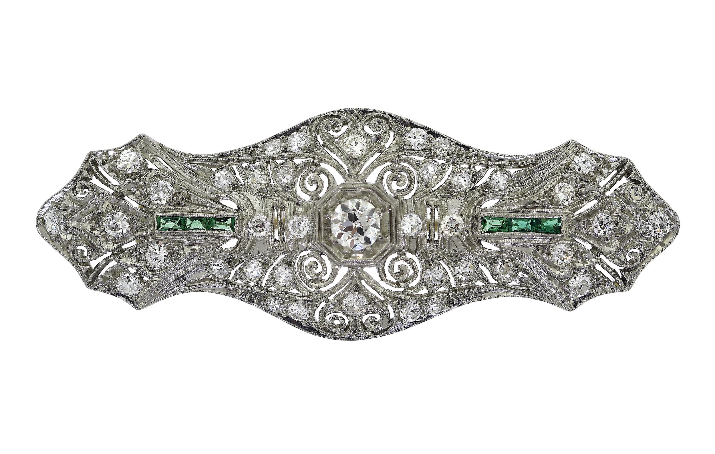 ANTIQUE FILIGREE PLATINUM DIAMOND