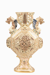 ANTIQUE FISCHER RETICULATED PO