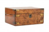 ANTIQUE FLAME MAHOGANY CAMPAIG