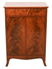 ANTIQUE FLAME MAHOGANY INLAID