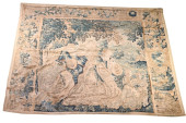 ANTIQUE FLEMISH COURT SCENE TA
