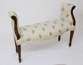 ANTIQUE FLORAL UPHOLSTERED WIN