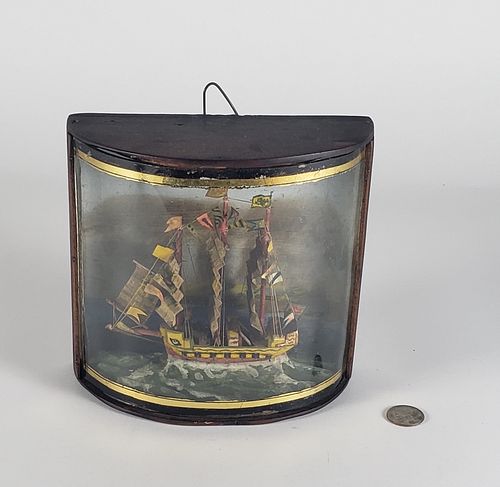 ANTIQUE FOLK ART MINIATURE NAVAL