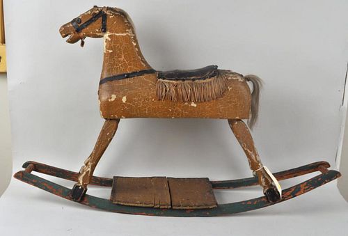 ANTIQUE FOLK ART PAINTED WOOD