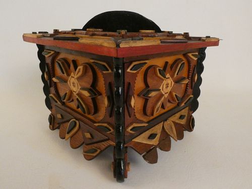 ANTIQUE FOLK ART SEWING