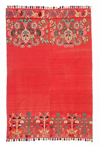 ANTIQUE FOLK EMBROIDERED