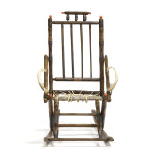 ANTIQUE FOLKY YOUTH ROCKER<br>