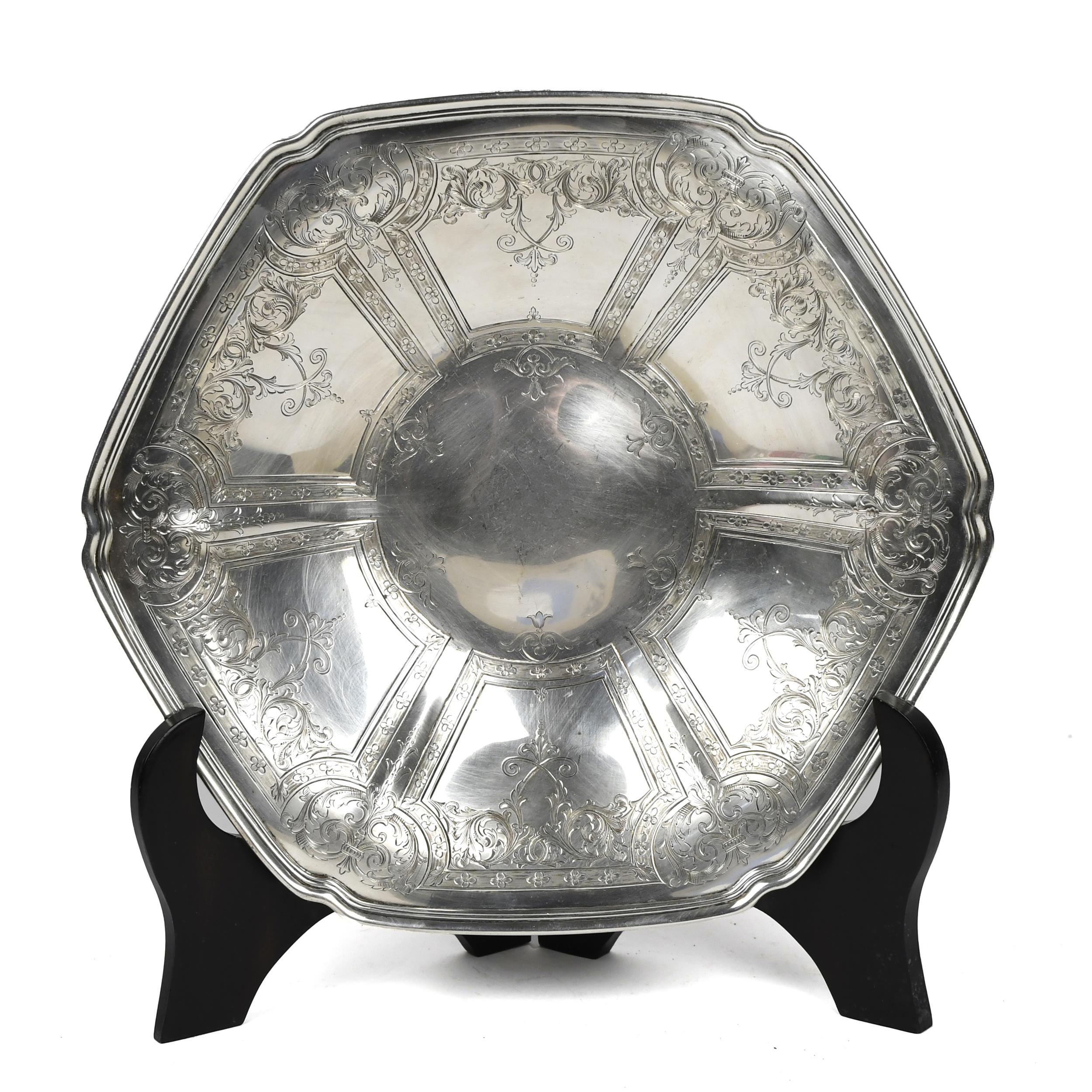 ANTIQUE FOOTED TIFFANY & CO. CHASED
