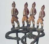 ANTIQUE FOUR-PIECE CAST IRON F