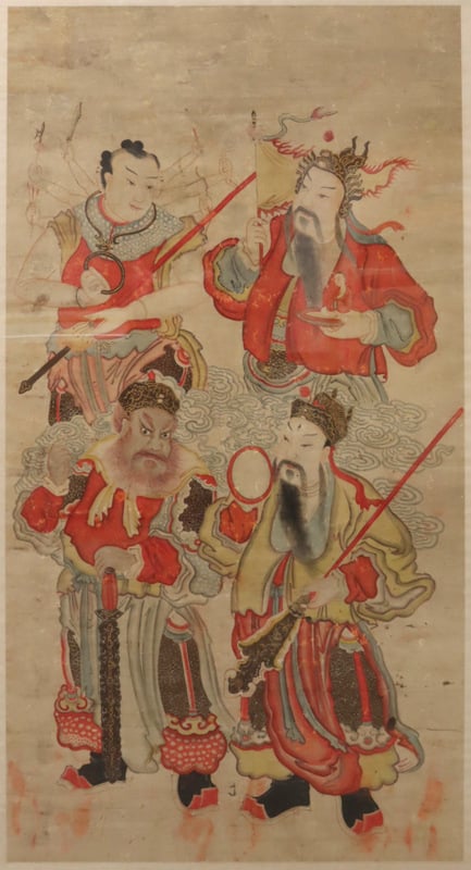 ANTIQUE FRAMED CHINESE WATERCOLOR