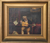 ANTIQUE FRAMED OIL PAINTING MA