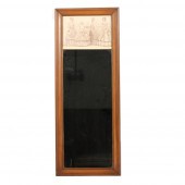 ANTIQUE FRAMED WALL MIRROR WIT
