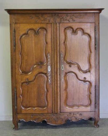 Antique French 2 Door Armoire.Oak