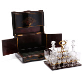 ANTIQUE FRENCH BOULLE TANTALUS