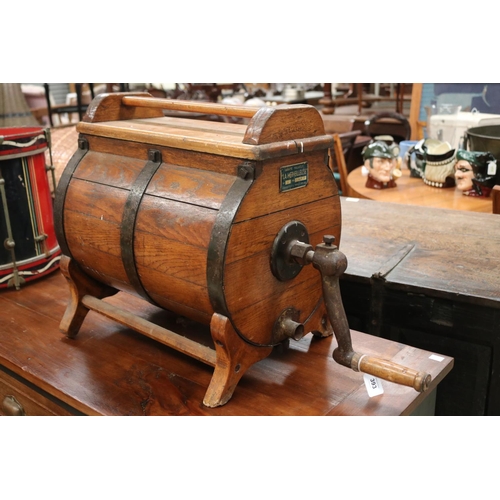 Antique French butter churn,