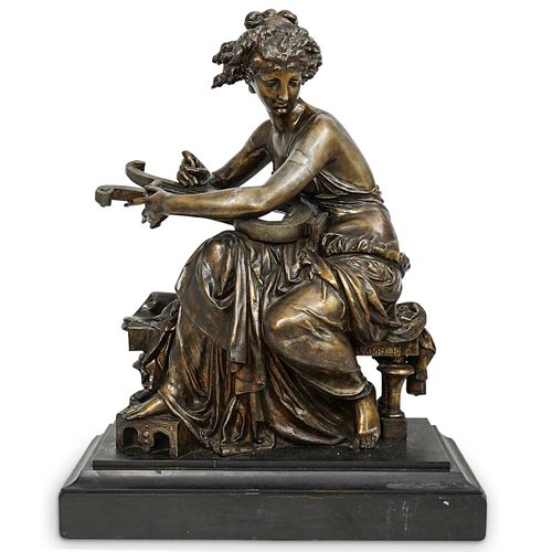 ANTIQUE FRENCH CARRIER BRONZE