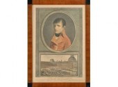 Antique French colored engravi