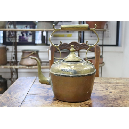 Antique French copper & brass