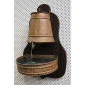 Antique French copper cistern