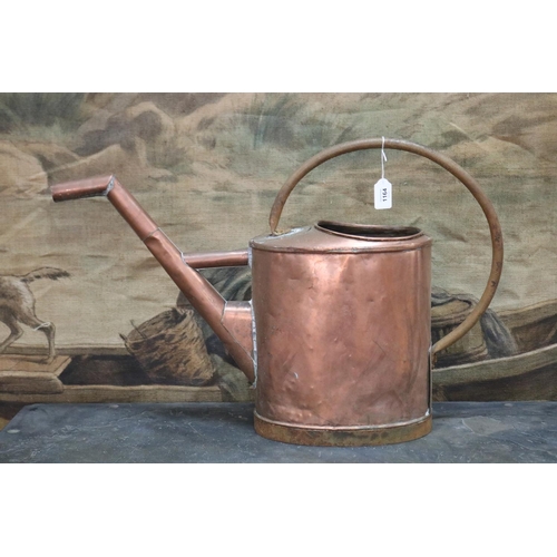 Antique French copper watering can,