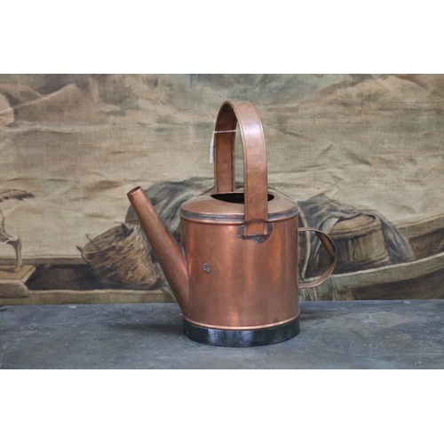 Antique French copper watering can,