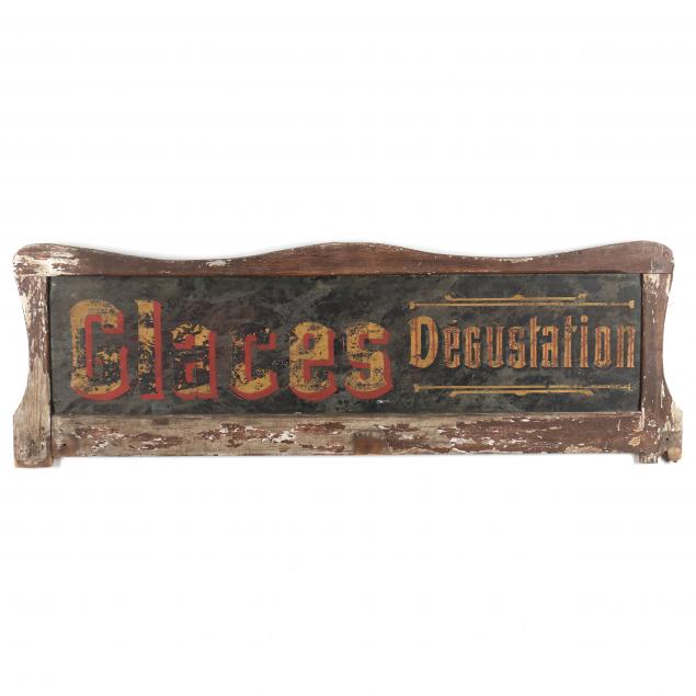 ANTIQUE FRENCH DOUBLE-SIDED TOLE