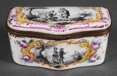 ANTIQUE FRENCH FAIENCE HINGED