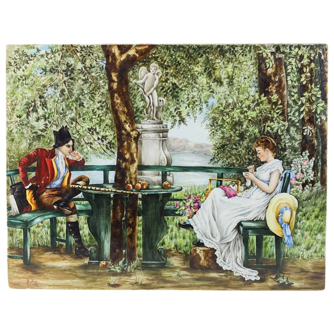 ANTIQUE FRENCH FAIENCE PORCELAIN