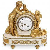 ANTIQUE FRENCH GILDED BRONZE &