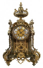 ANTIQUE FRENCH GILT BRASS MANT
