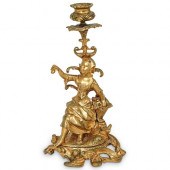 ANTIQUE FRENCH GILT BRONZE FIG