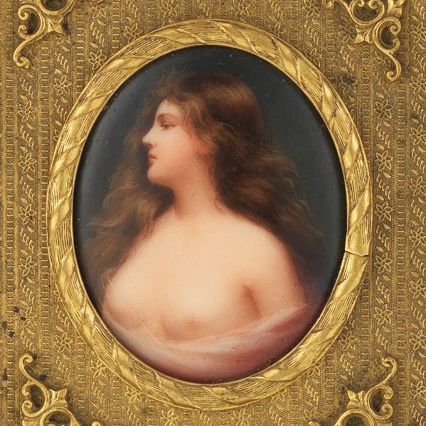 ANTIQUE FRENCH GILT BRONZE FRAME
