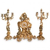ANTIQUE FRENCH GILT BRONZE GAR