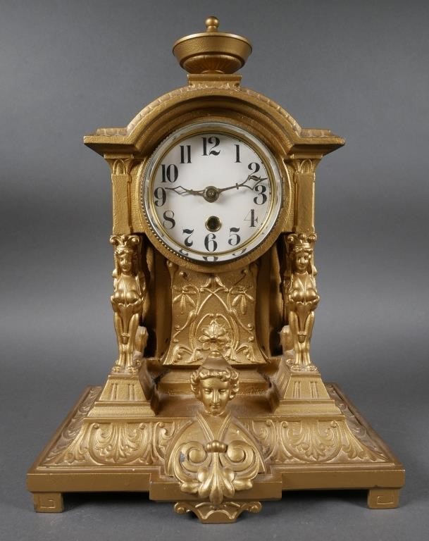 ANTIQUE FRENCH GILT BRONZE MANTEL